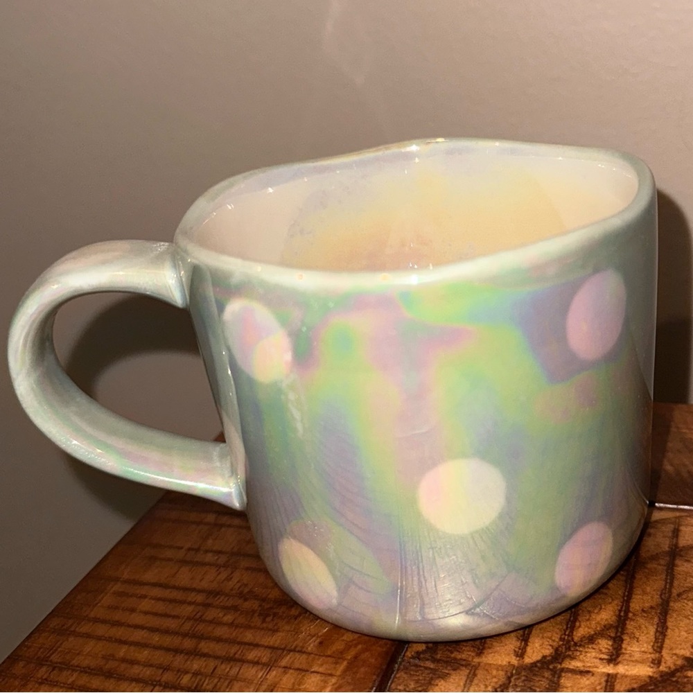 Anthropologie Limited Edition Iridescent One Pine Day Mug